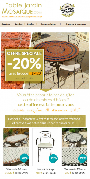 Table Jardin Mosaique