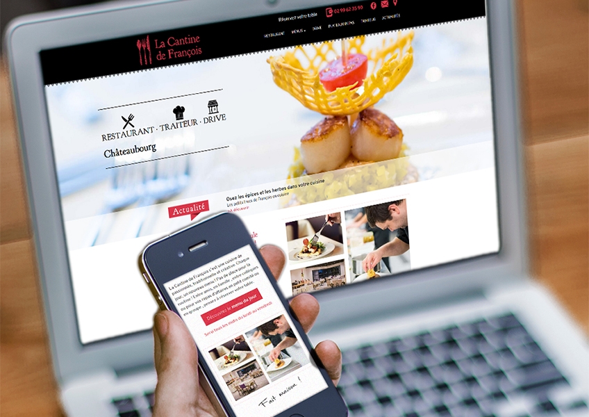 Site internet La Cantine Mobile Friendly