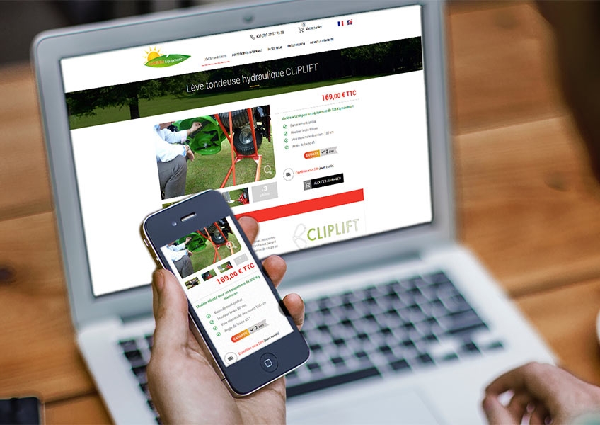 site e-commerce accessoire jardinage