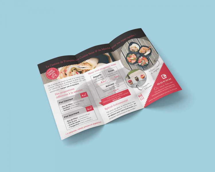 Brochure pour La Cantine de François