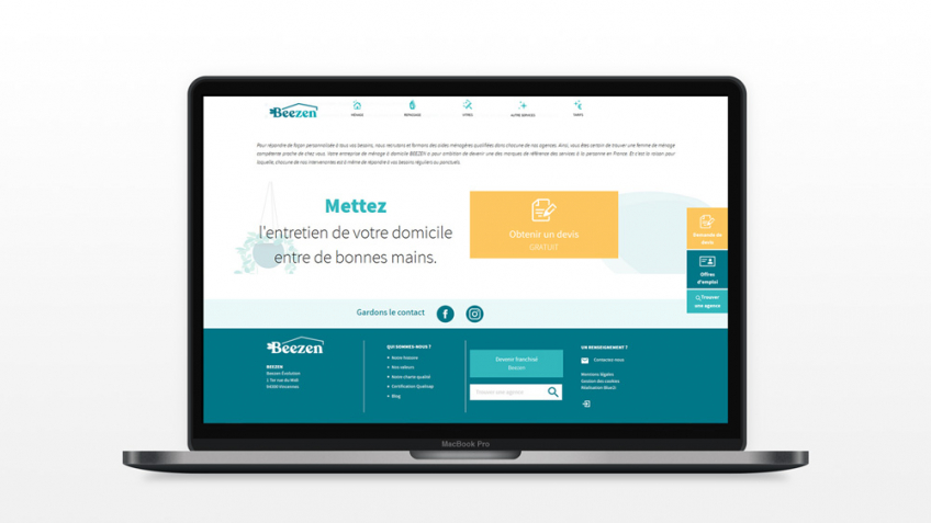 Site internet sous drupal Beezen