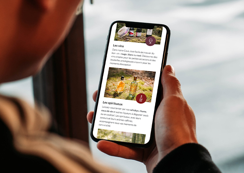 Site responsive de La Cave des Saveurs