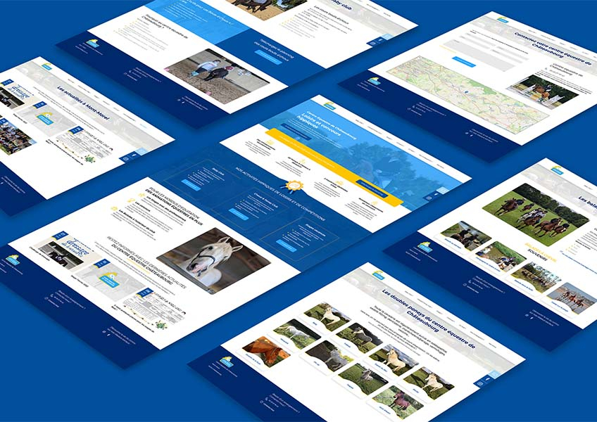 UX/UI site Centre Equestre de Châteaubourg