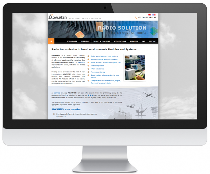 Apercu du site Advanten