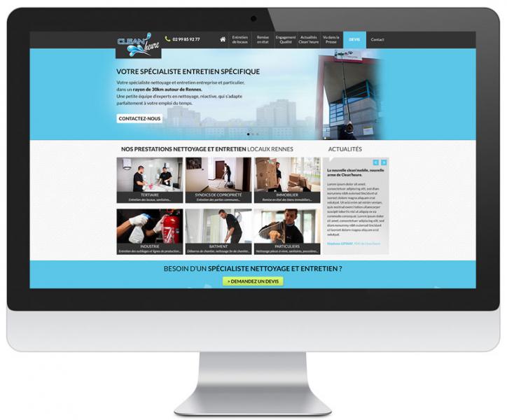 Refonte site internet spécialiste entretien et nettoyage Rennes