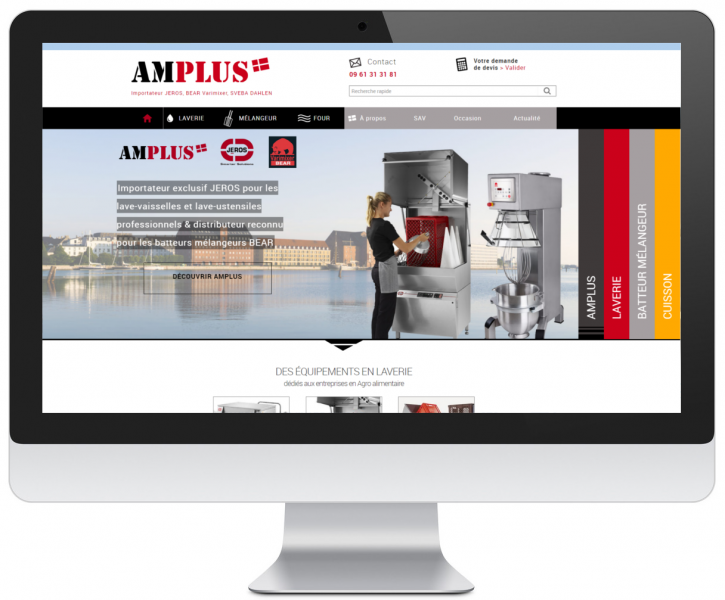 Capture d'écran du site amplus-sarl.com